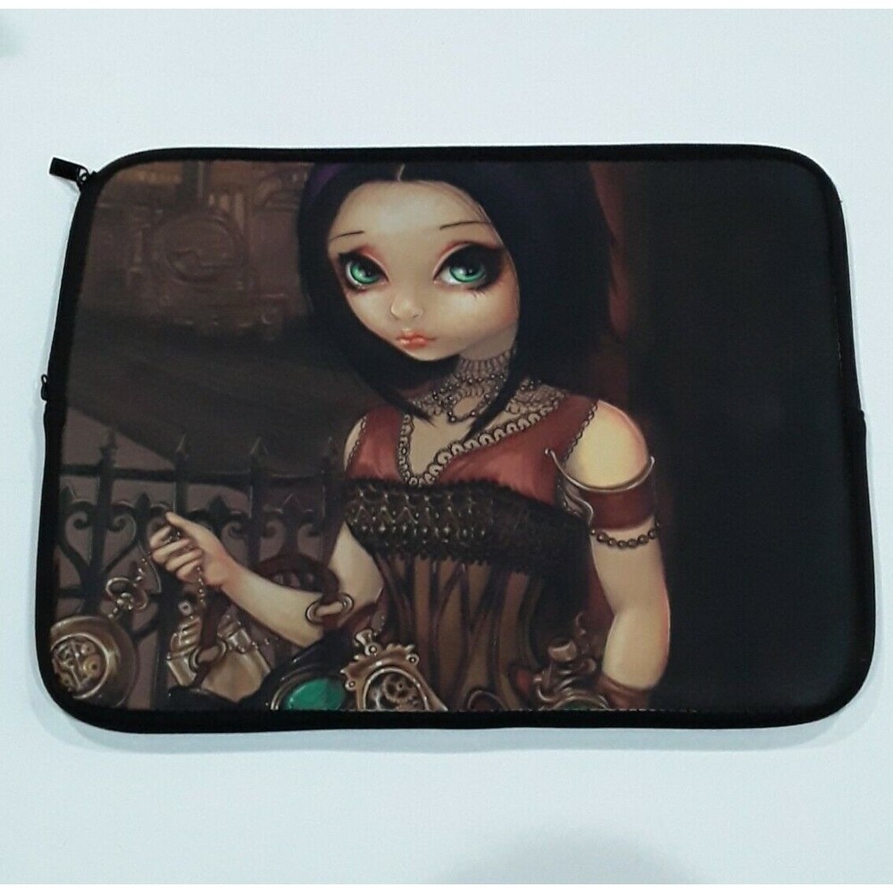 Steampunk Fairy,Artist Jasmine Becket Griffith, Graphic Neoprene Laptop Sleeve